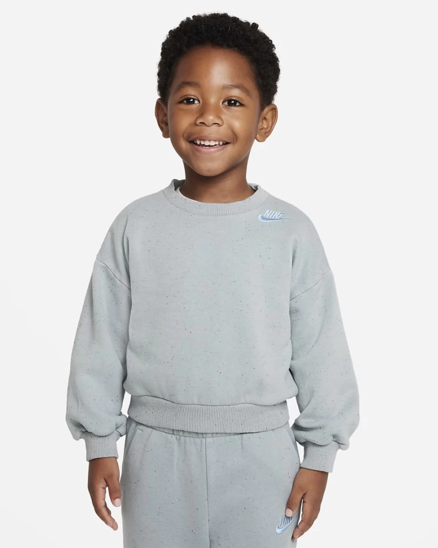 Nike Icon Fleece Toddler Crew - Leche Blue Unisex Pullover for Boys & Girls