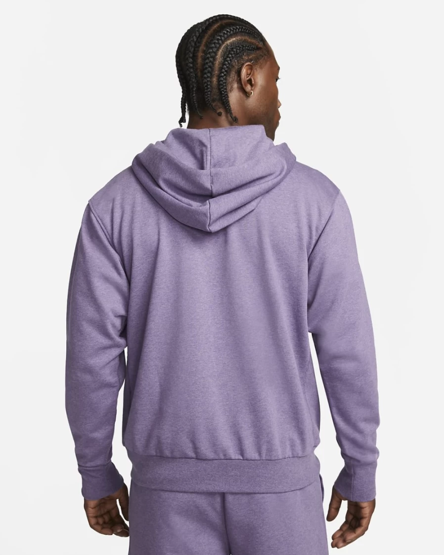 Nike Dri-FIT Men's Canyon Purple/Heather/Pale Ivory Pullover Basketball Hoodie