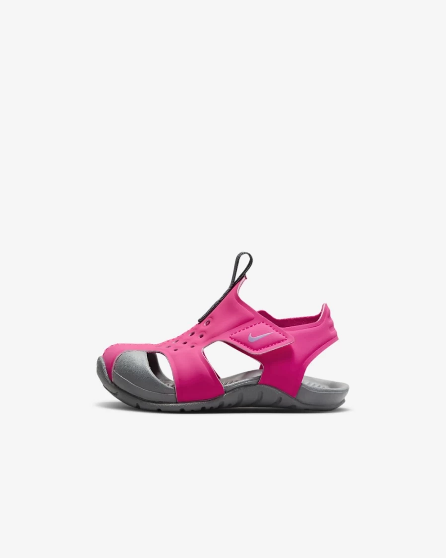 Nike Sunray Protect 2 Baby Toddler Sandals for Boys & Girls - Hyper Pink, Smoke Grey, Fuchsia Glow