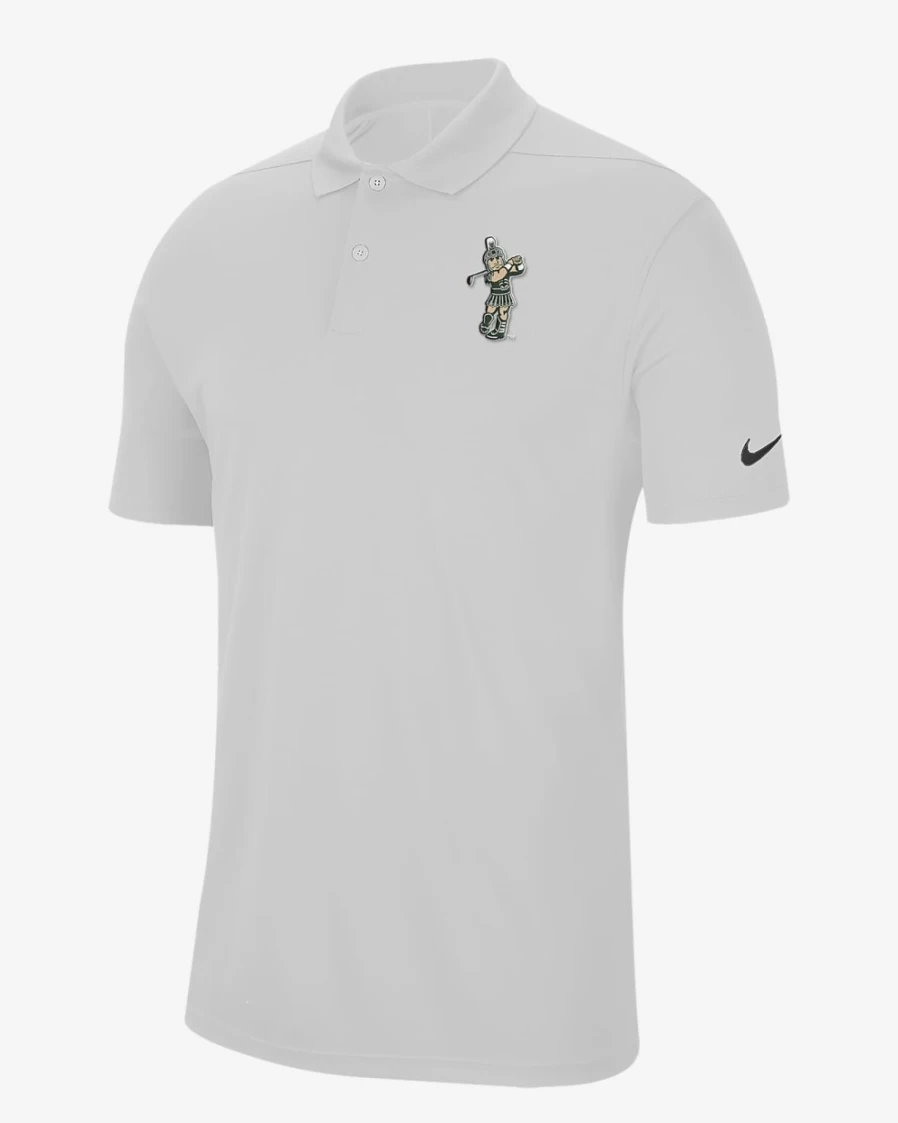 Nike Men's Michigan State Spartans Dr-FIT Victory Golf Polo - White
