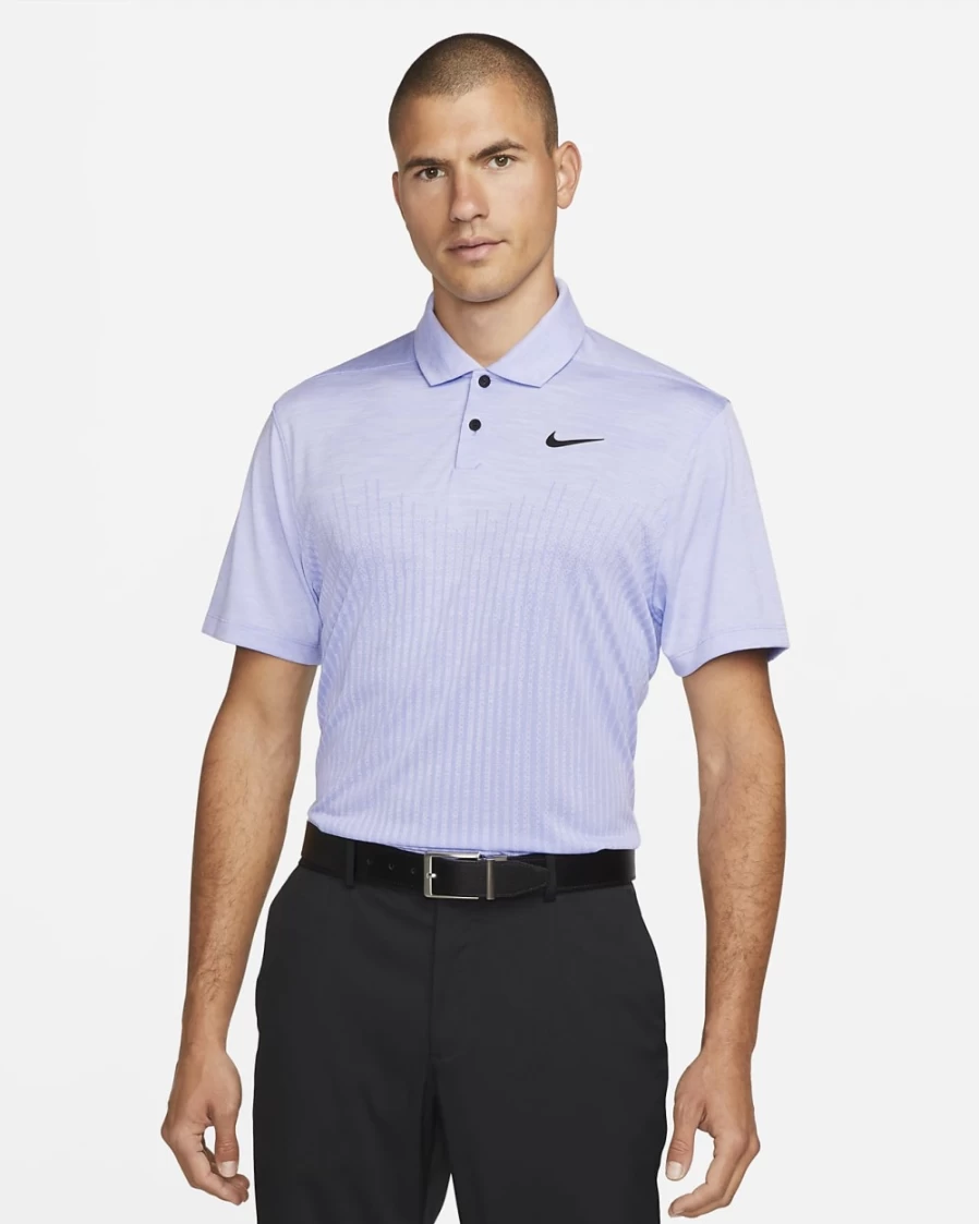 Nike Dri-FIT ADV Vapor Men's Golf Polo Shirt - Moisture-Wicking, Breathable, Purple Pulse/Barely Grape/Black