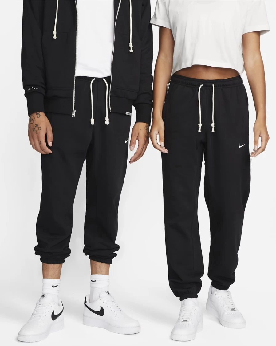Nike Dri-FIT Standard Issue Men's Basketball Pants - Black/Pale Ivory, Breathable & Lightweight for Training