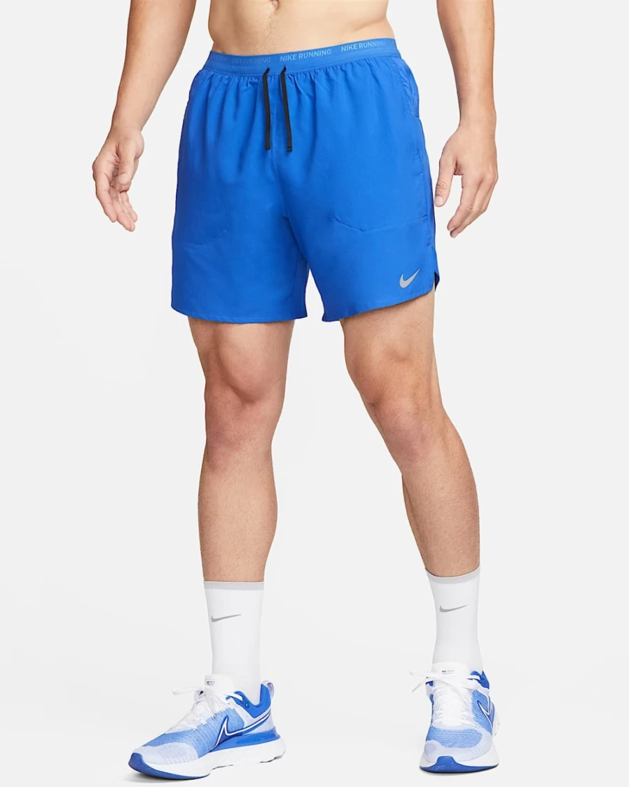 Nike Dri-FIT Stride Men's 7" Brief-Lined Running Shorts in Game Royal/Black - Lightweight Quick-Dry Workout Shorts for Men