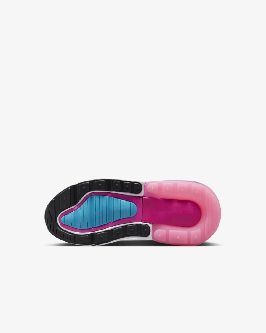 Nike Air Max 270 Little Kids' Shoes - White/Hyper Royal/Pink Spell/Black - Unisex Boys & Girls Running Sneakers