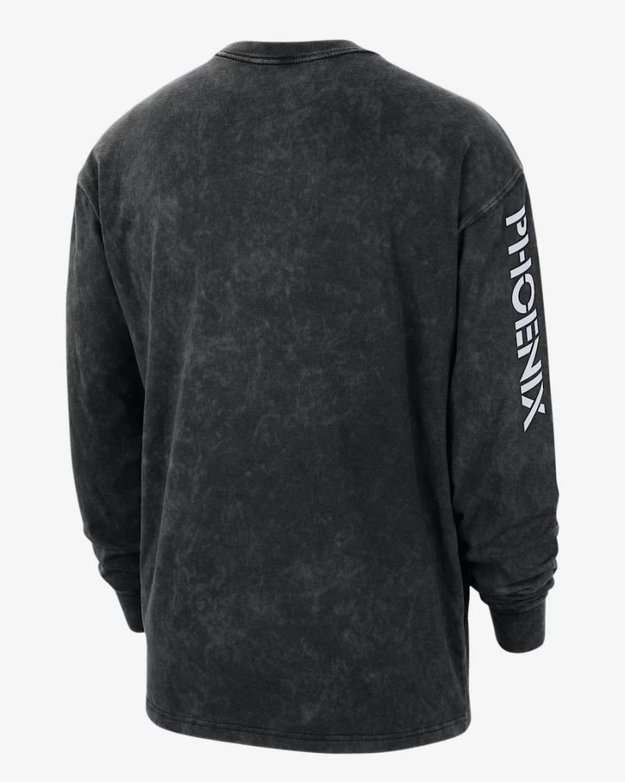Nike Jordan Max90 NBA Phoenix Suns Courtside Statement Edition Men's Black Long-Sleeve T-Shirt