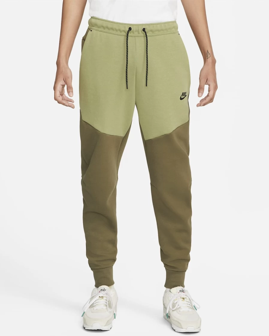 Nike Men's Tech Fleece Joggers in Medium Olive, Alligator, Black - Sportswear Comfort & Style