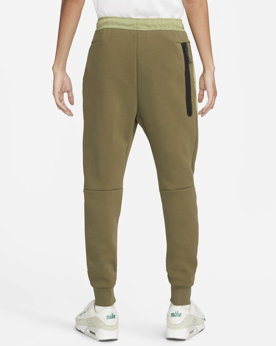 Nike Men's Tech Fleece Joggers in Medium Olive, Alligator, Black - Sportswear Comfort & Style