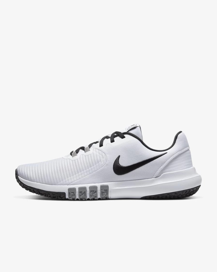 Nike Flex Control 4 Men's Training Shoes - White/Smoke Grey/Black - Gym & Workout Shoes for Men