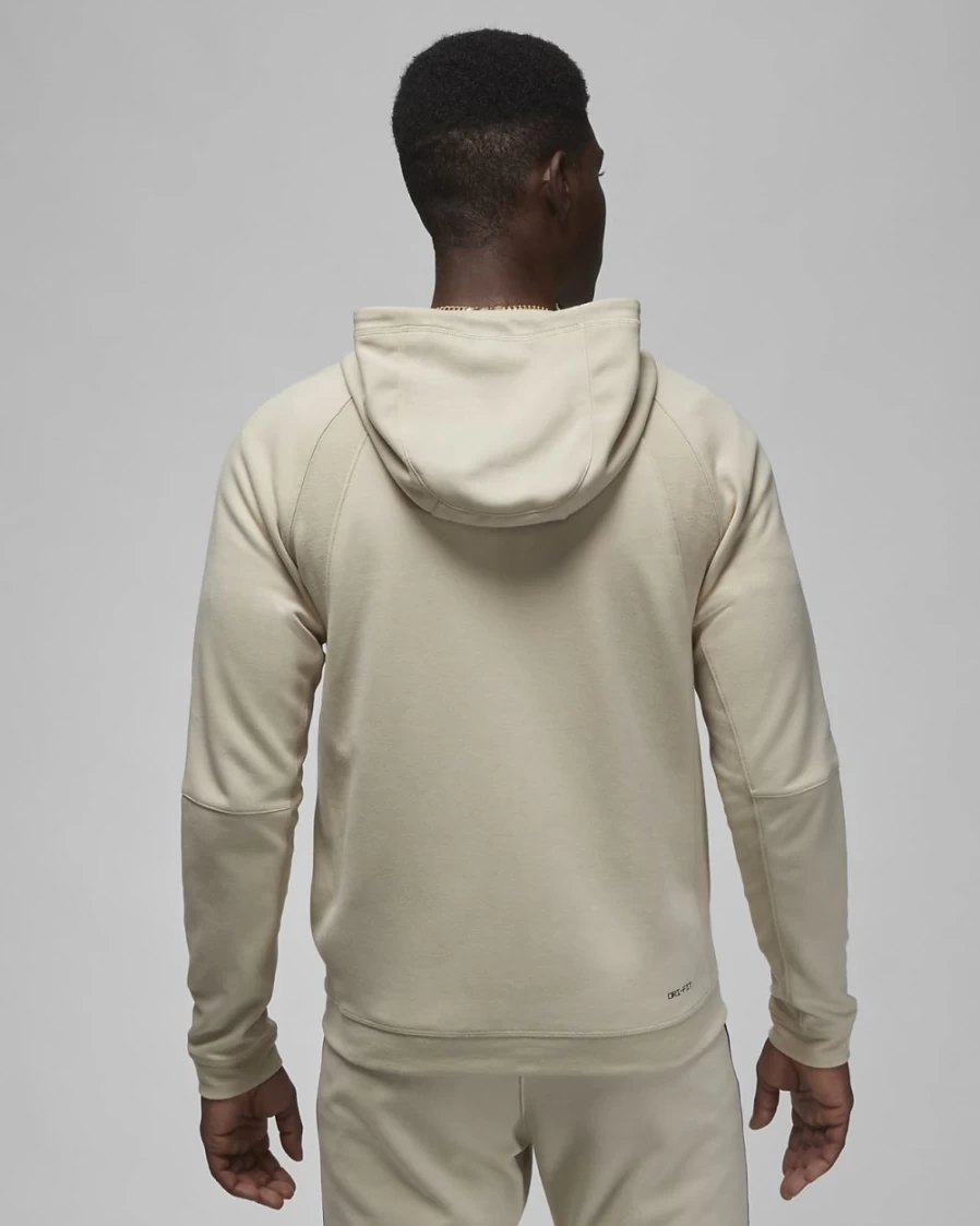 Nike Jordan Dri-FIT Sport Men's Full-Zip Hoodie - Rattan/Black/Black