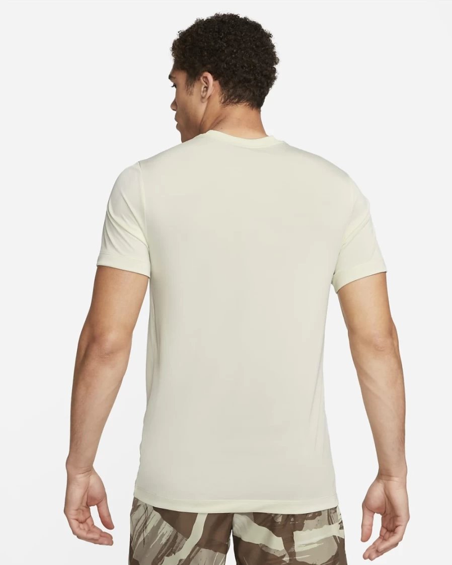 Nike Dri-FIT Men's Training T-Shirt - Coconut Milk Color, Moisture-Wicking Workout Top