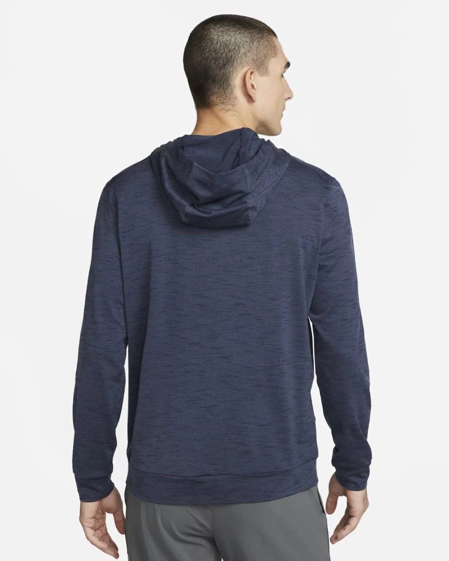 Nike Dri-FIT Men's Lightweight Yoga Hoodie - Diffused Blue, Obsidian, Heather, Black