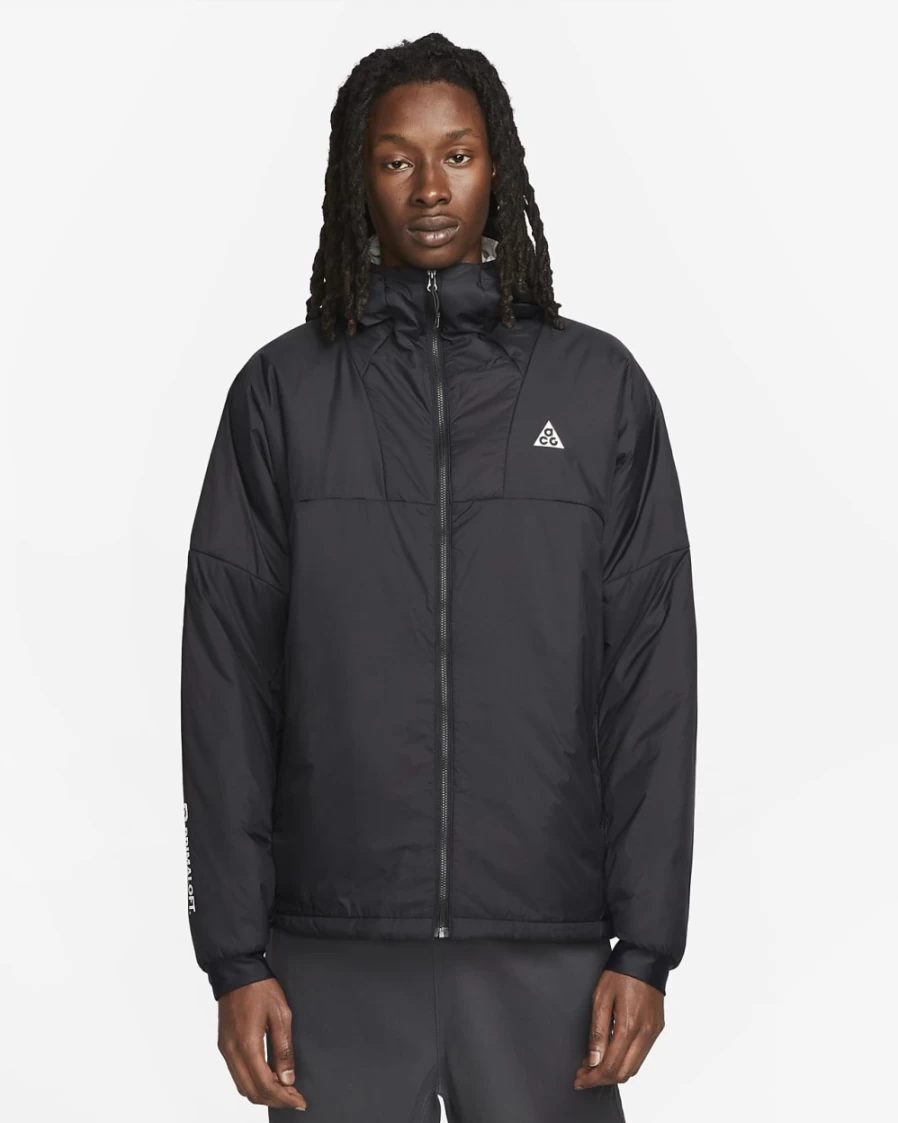 Nike ACG Therma-FIT ADV Men's Full-Zip Jacket - Black, Light Orewood Brown, Summit White