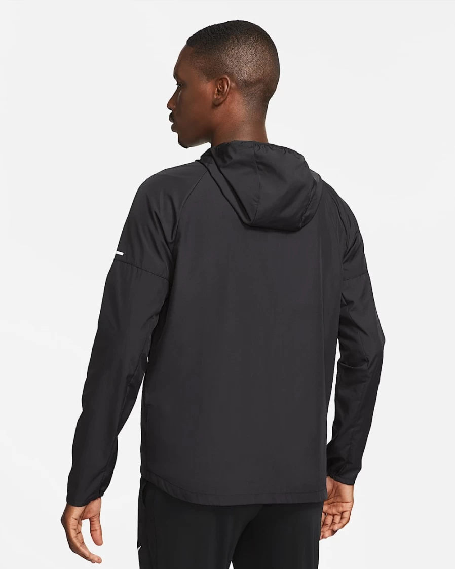 Nike Repel Miler Men's Water-Resistant Running Jacket - Black/Black
