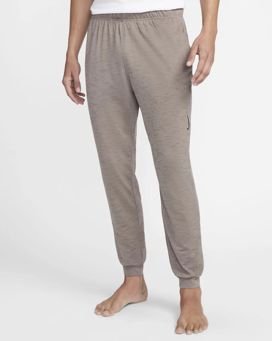 Nike Dri-FIT Men's Yoga Pants - Moon Fossil/Ironstone, Breathable & Moisture-Wicking Workout Trousers