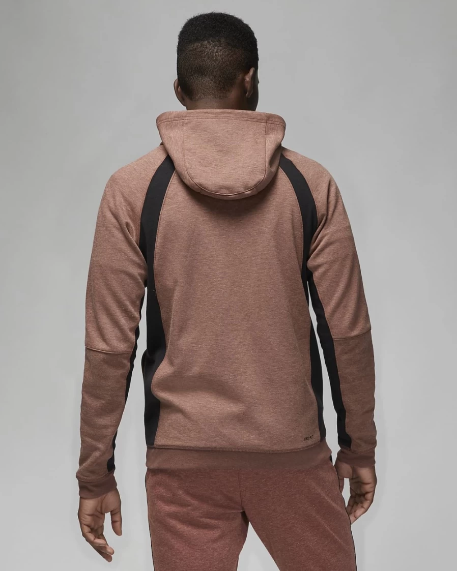 Nike Jordan Dri-FIT Sport Men's Full-Zip Hoodie - Dark Pony/Black/Black