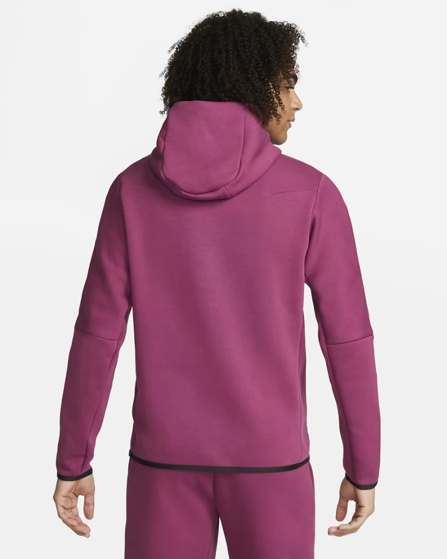 Nike Tech Fleece Men's Hoodie Pullover - Rosewood/Black, Sportswear Comfort & Style