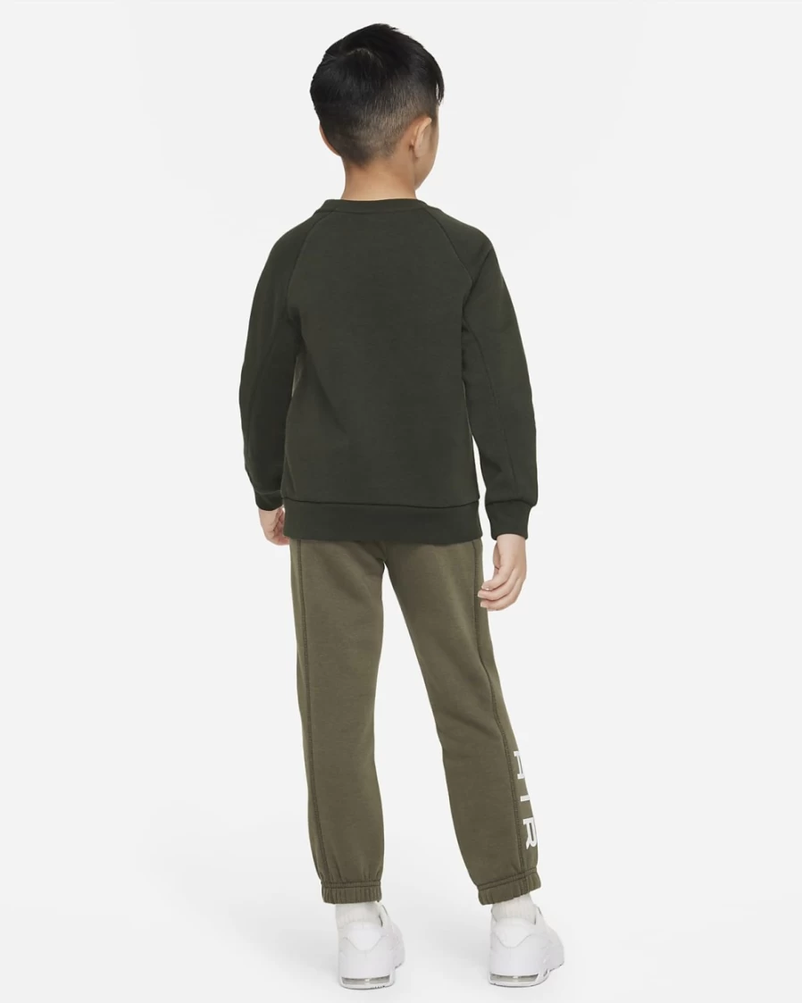 Nike Little Kids' Air Crew Set - Medium Olive Unisex Toddler Outfit
