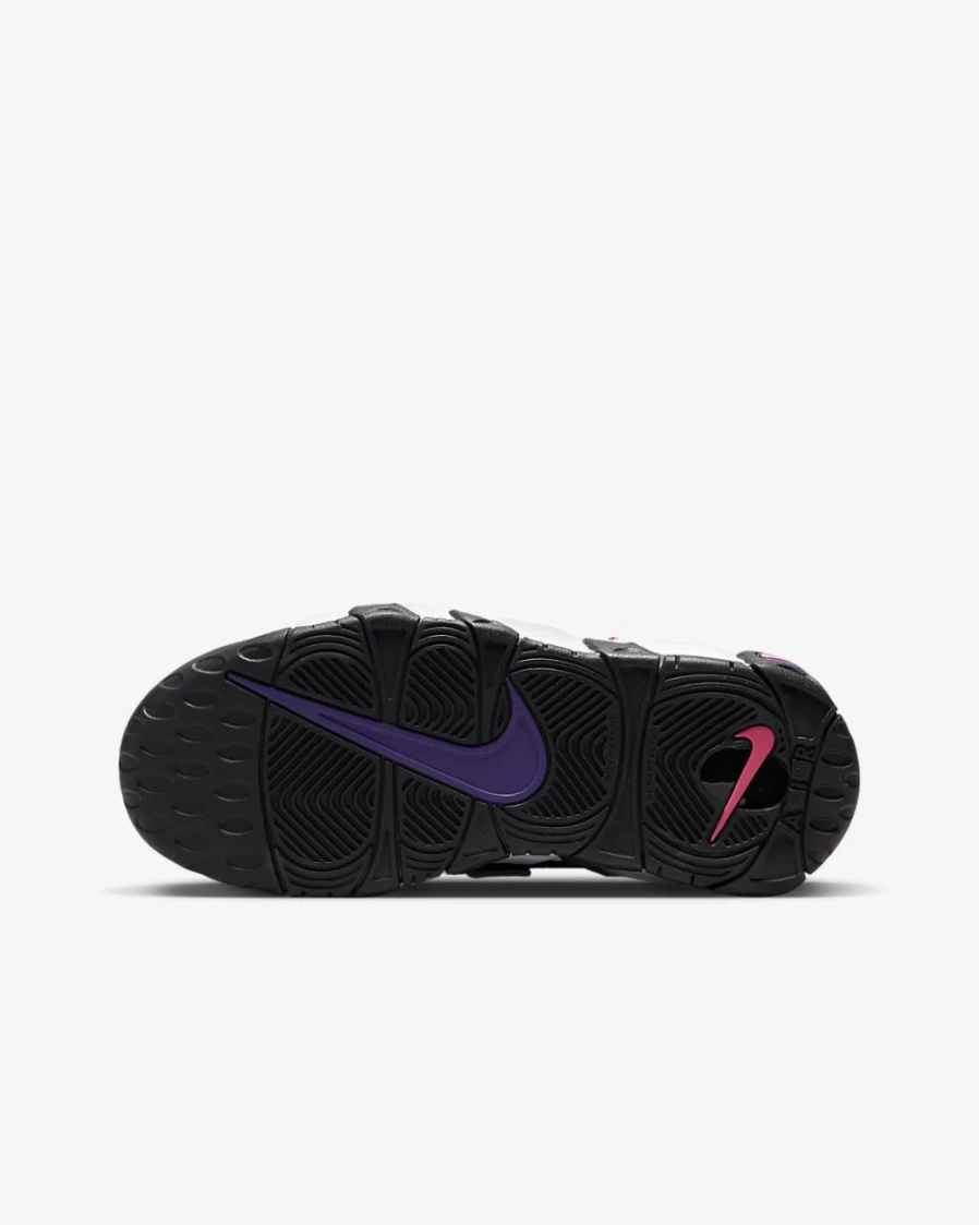 Nike Air More Uptempo Big Kids' Sneakers for Boys & Girls - Black/Court Purple/Hyper Pink/Multi-Color