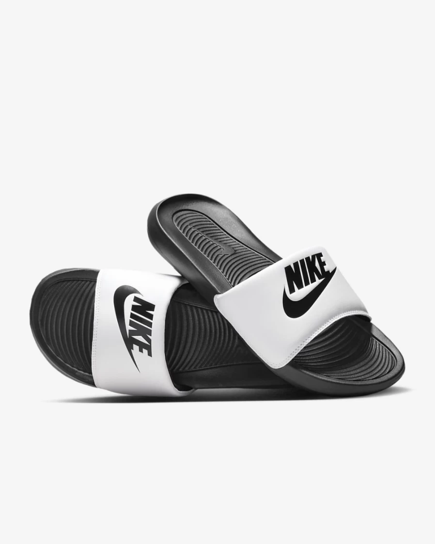 Nike Victori One Men's Slides - Black/White/Black Athletic Sandals for Men