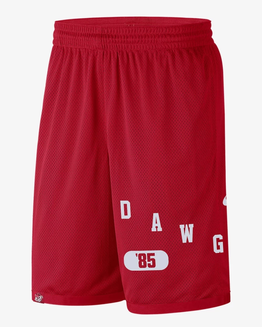 Nike Dri-FIT Men's Georgia Bulldogs University Red/White Athletic Shorts
