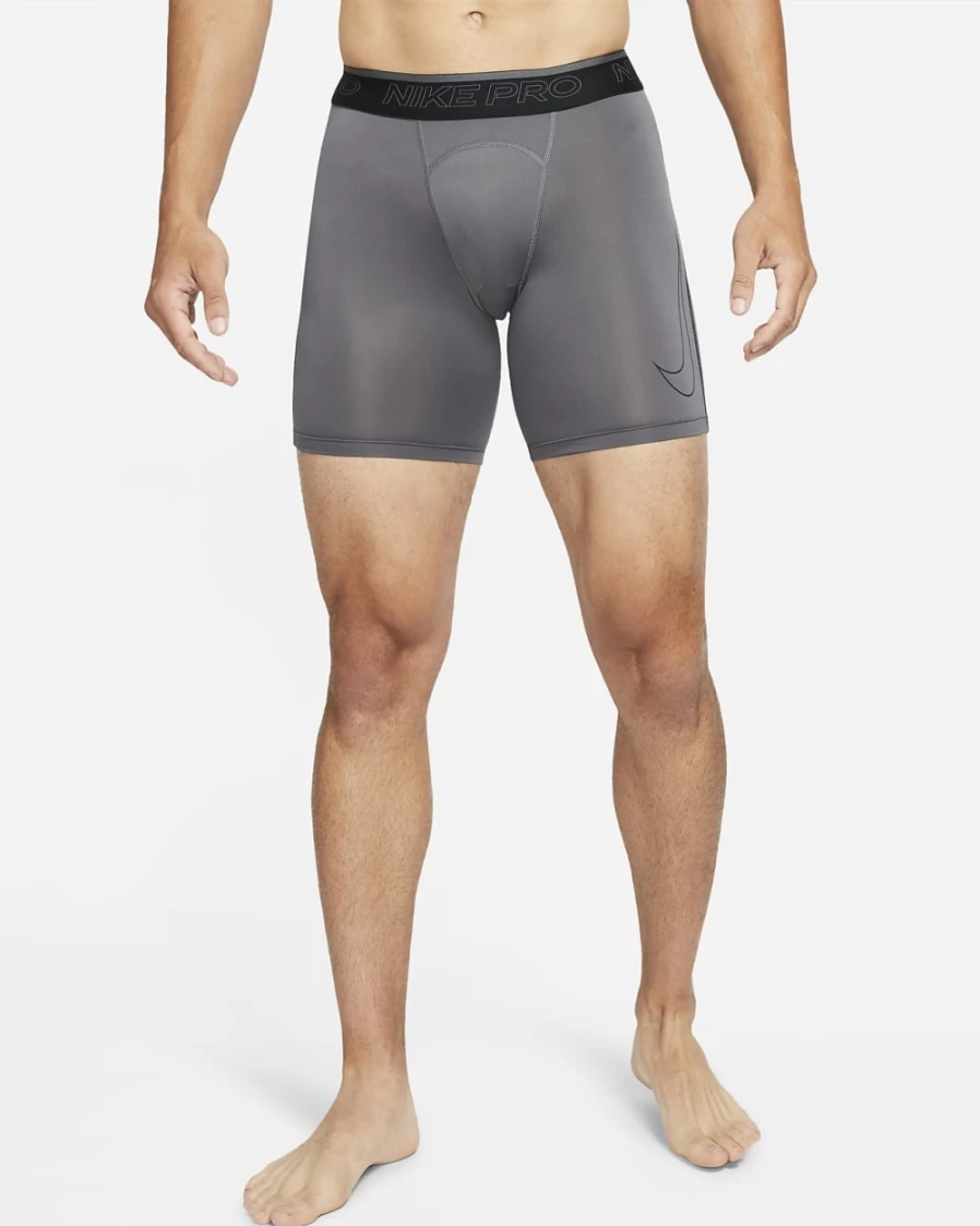 Nike Pro Dri-FIT Men's Training Shorts - Iron Grey/Black, Moisture-Wicking, Lightweight, Comfortable Workout Shorts for Men
