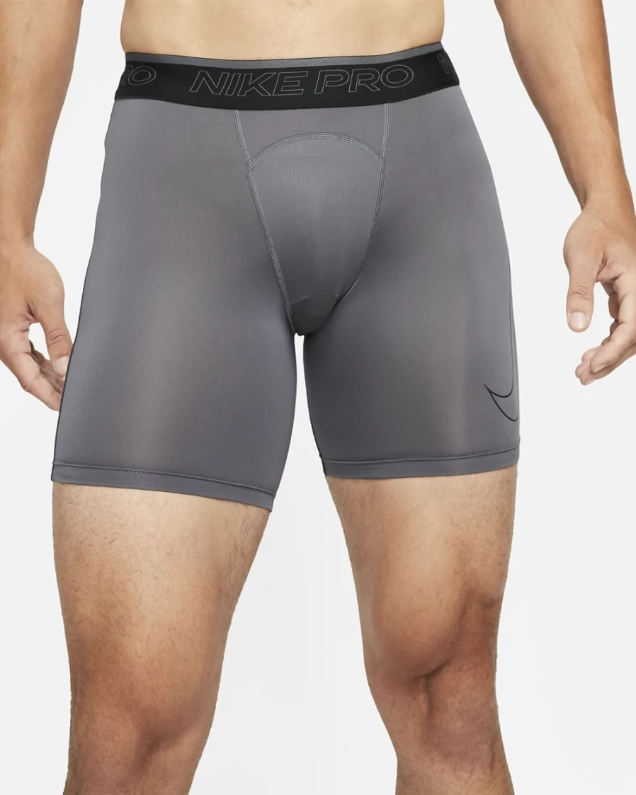 Nike Pro Dri-FIT Men's Training Shorts - Iron Grey/Black, Moisture-Wicking, Lightweight, Breathable