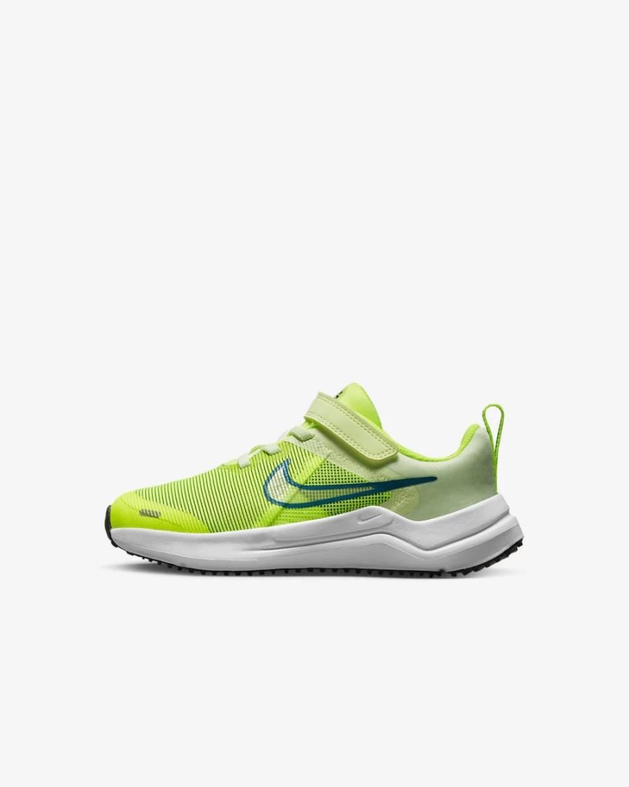 Nike Downshifter 12 Kids' Running Shoes for Boys & Girls in Volt/Barely Volt/Black/Bright Spruce