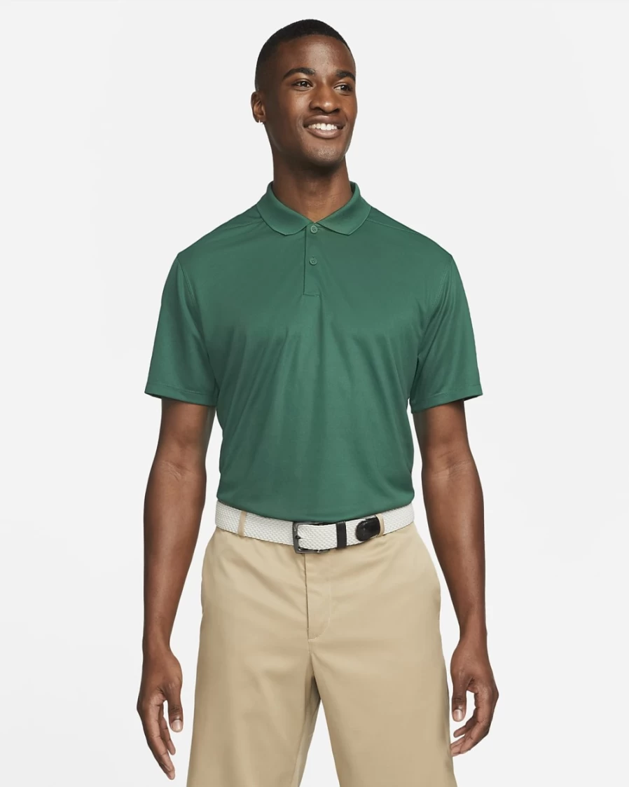 Nike Dri-FIT Victory Men's Golf Polo Shirt - Gorge Green & White, Moisture-Wicking, Breathable Fabric