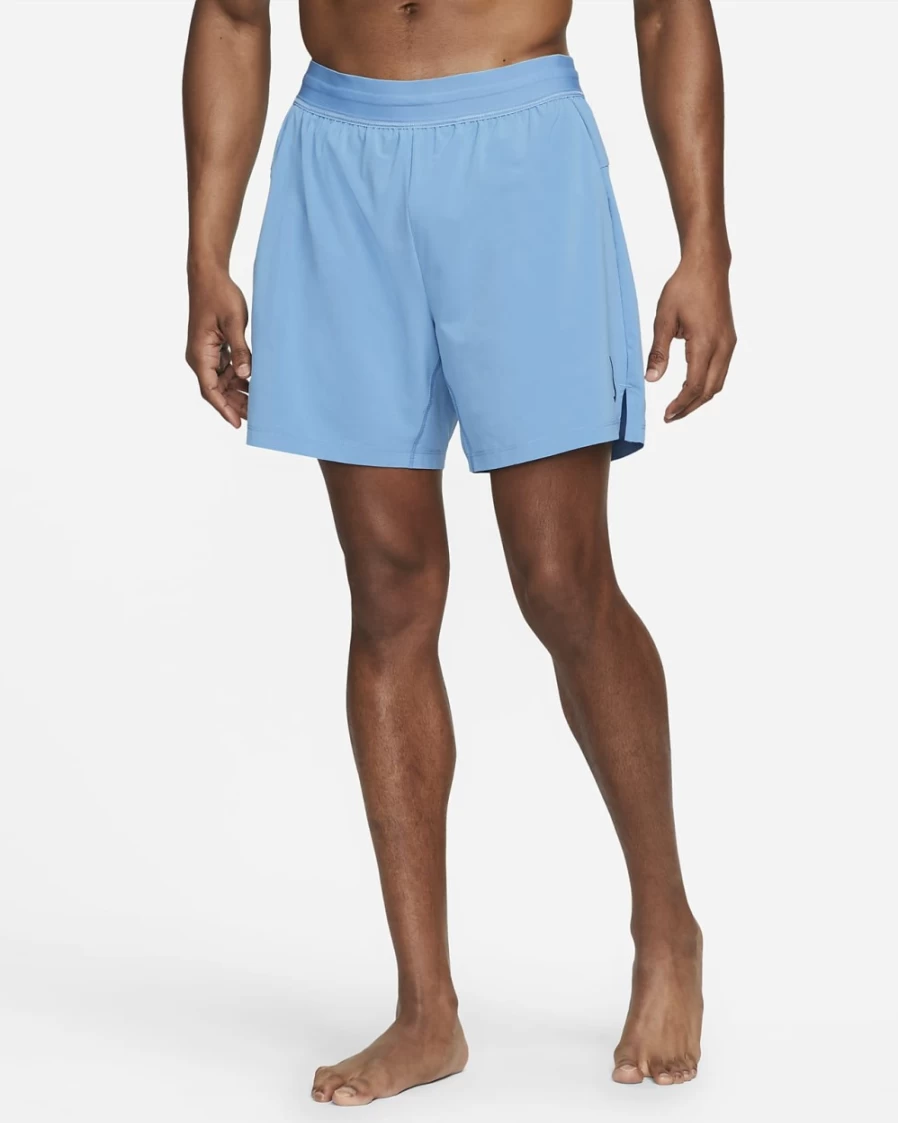 Nike Men's Dutch Blue & Light Marine 2-in-1 Yoga Shorts for Workout & Training