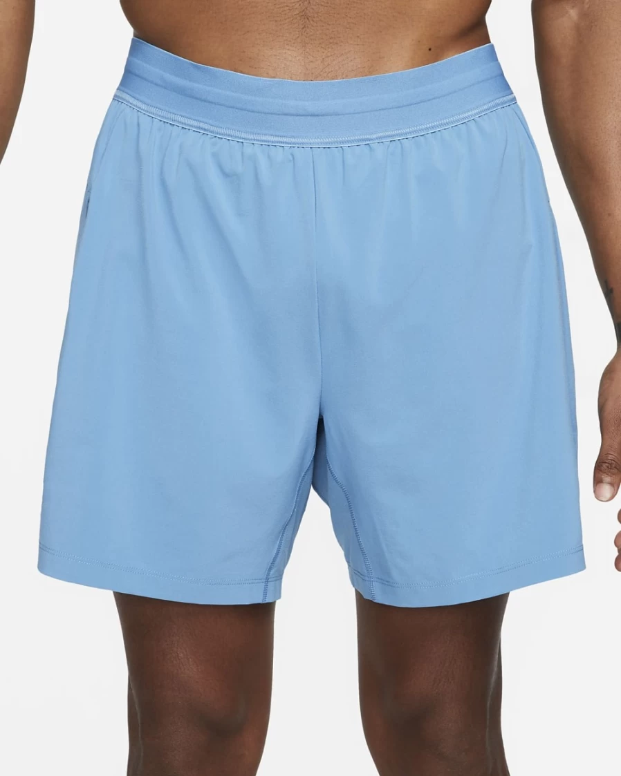 Nike Men's Dutch Blue & Light Marine 2-in-1 Yoga Shorts for Workout & Training