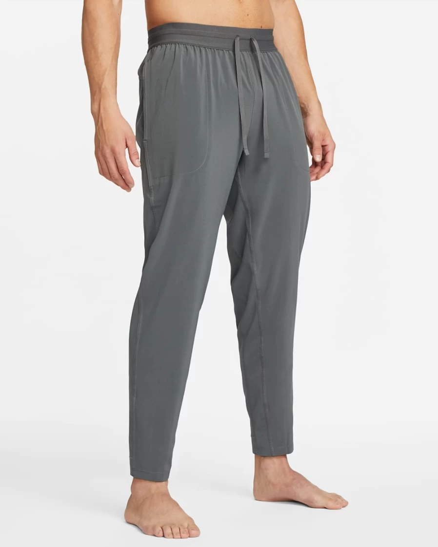 Nike Dri-FIT Flex Men's Yoga Pants - Iron Grey/Particle Grey - Moisture-Wicking & Flexible Workout Pants for Men