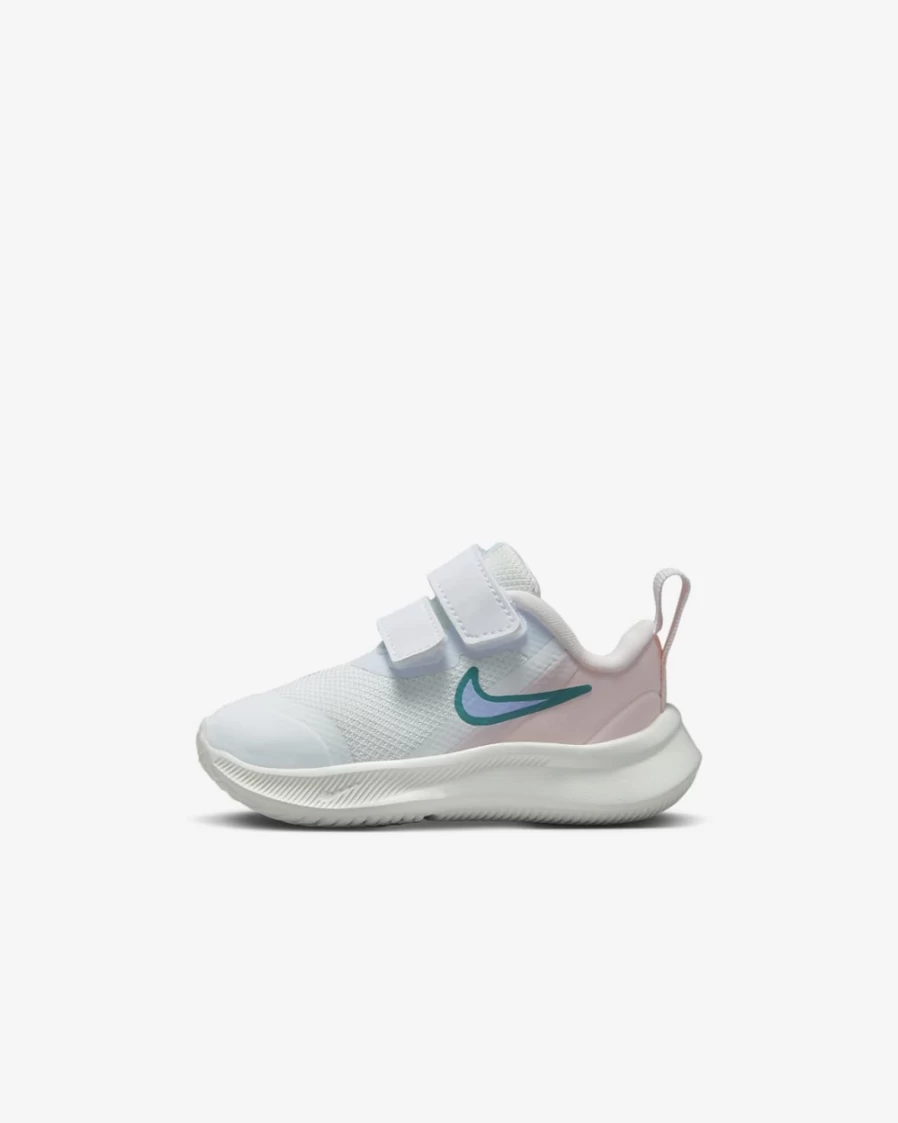 Nike Star Runner 3 Baby Toddler Shoes for Boys & Girls - White, Pearl Pink, Mineral Teal, Cobalt Bliss
