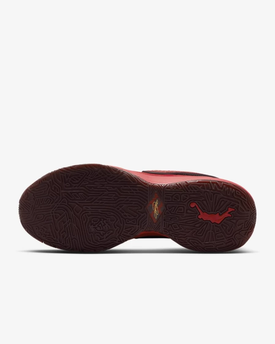 Nike LeBron XX Gym Red Basketball Shoes for Men - Burgundy Crush/Black/University Red Colorway