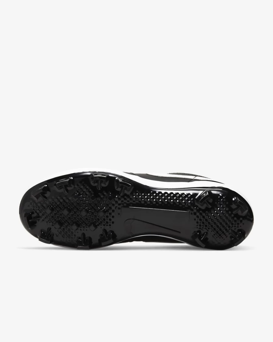 Nike Jordan 1 Retro MCS Low Men's Baseball Cleats - Black/White/White Athletic Shoes for Men