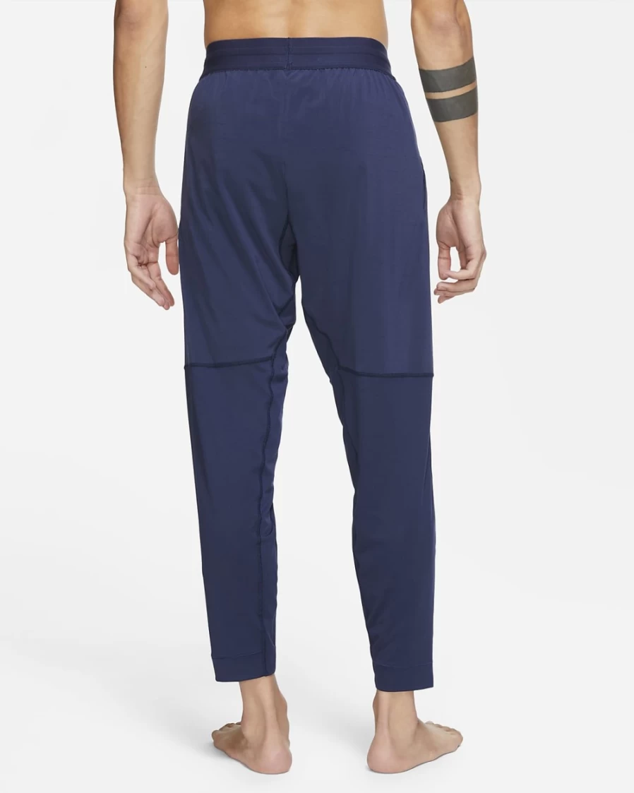 Nike Men's Yoga Pants - Midnight Navy/Black - Comfortable & Breathable Workout Trousers