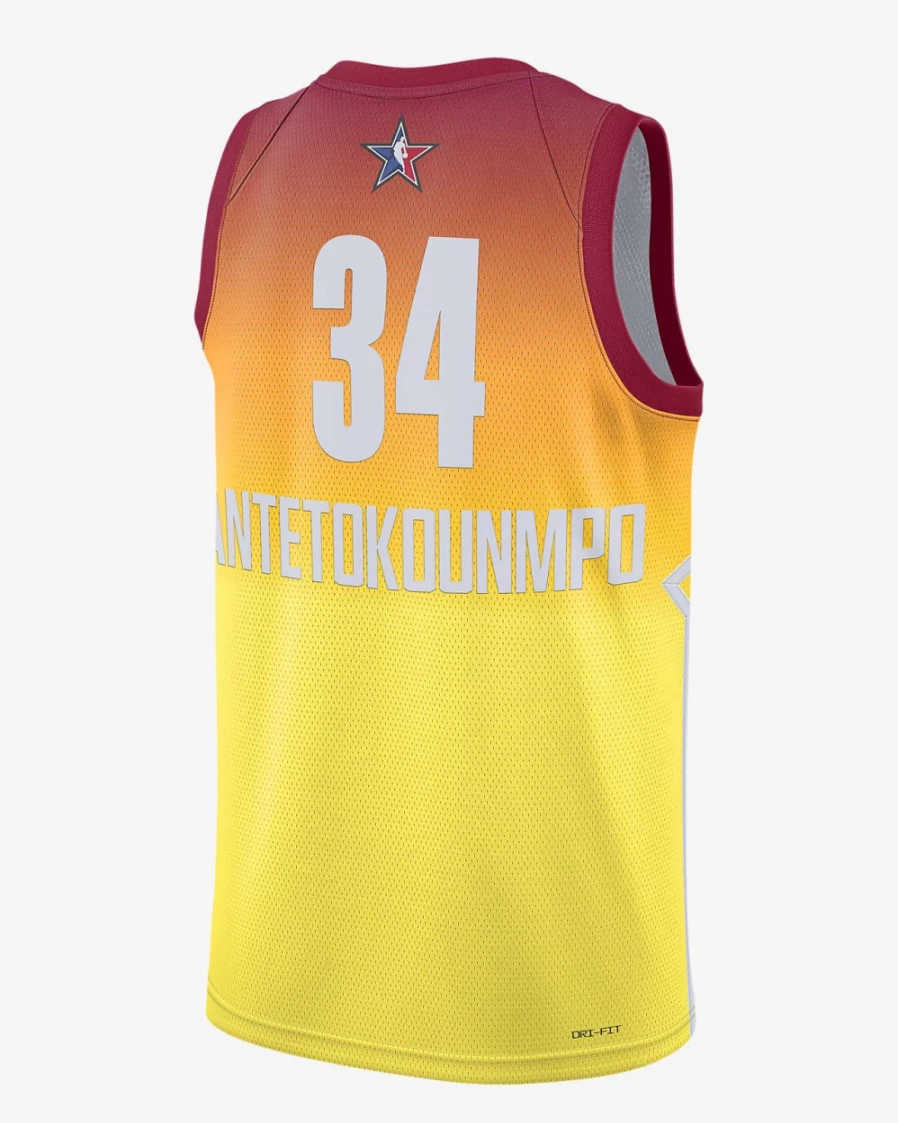 Nike Men's Jordan Dri-FIT NBA Swingman Jersey - Giannis Antetokounmpo 2023 All-Star Edition, Carmine
