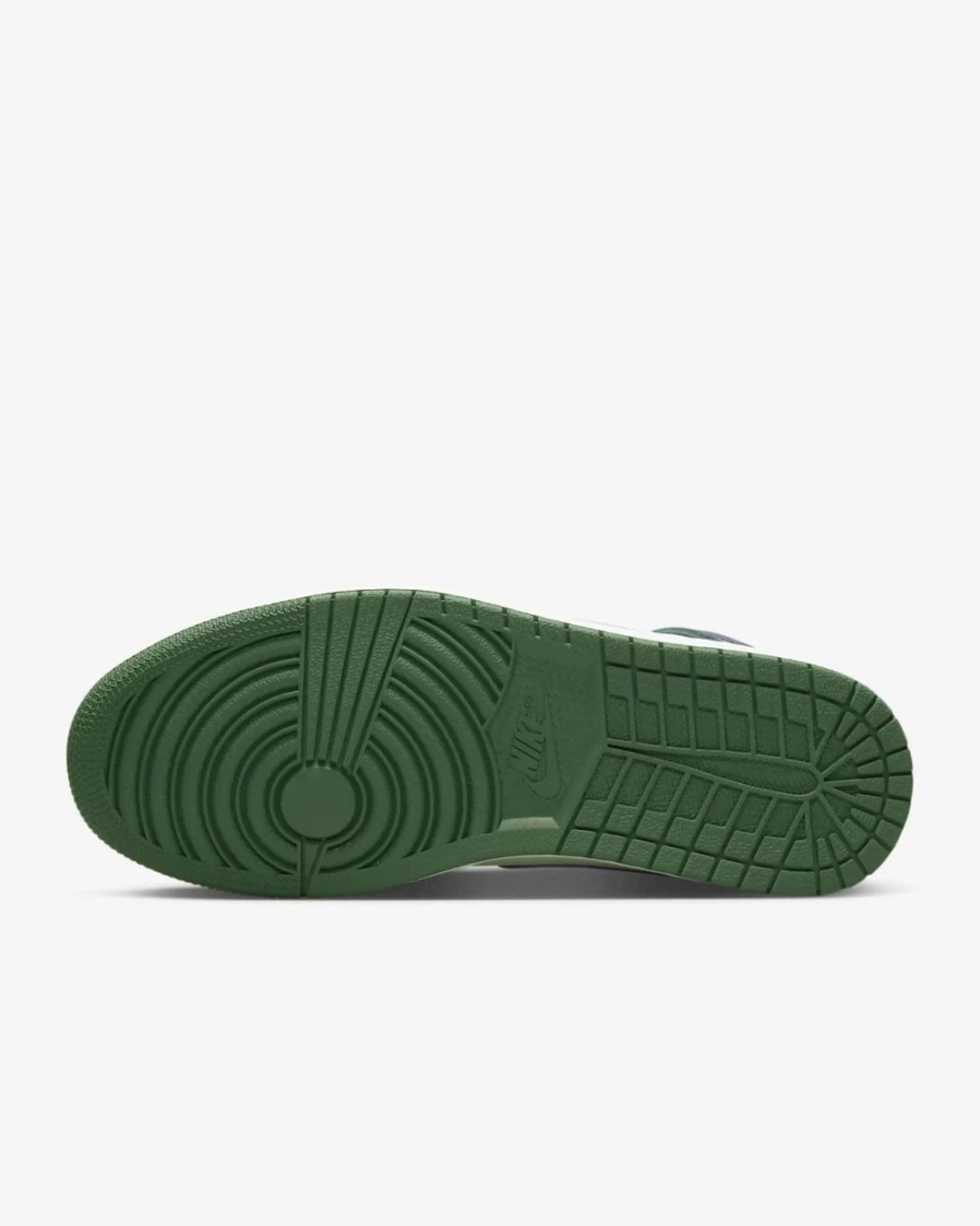 Nike Air Jordan 1 Retro High OG Men's Shoes - Gorge Green/White/Metallic Silver