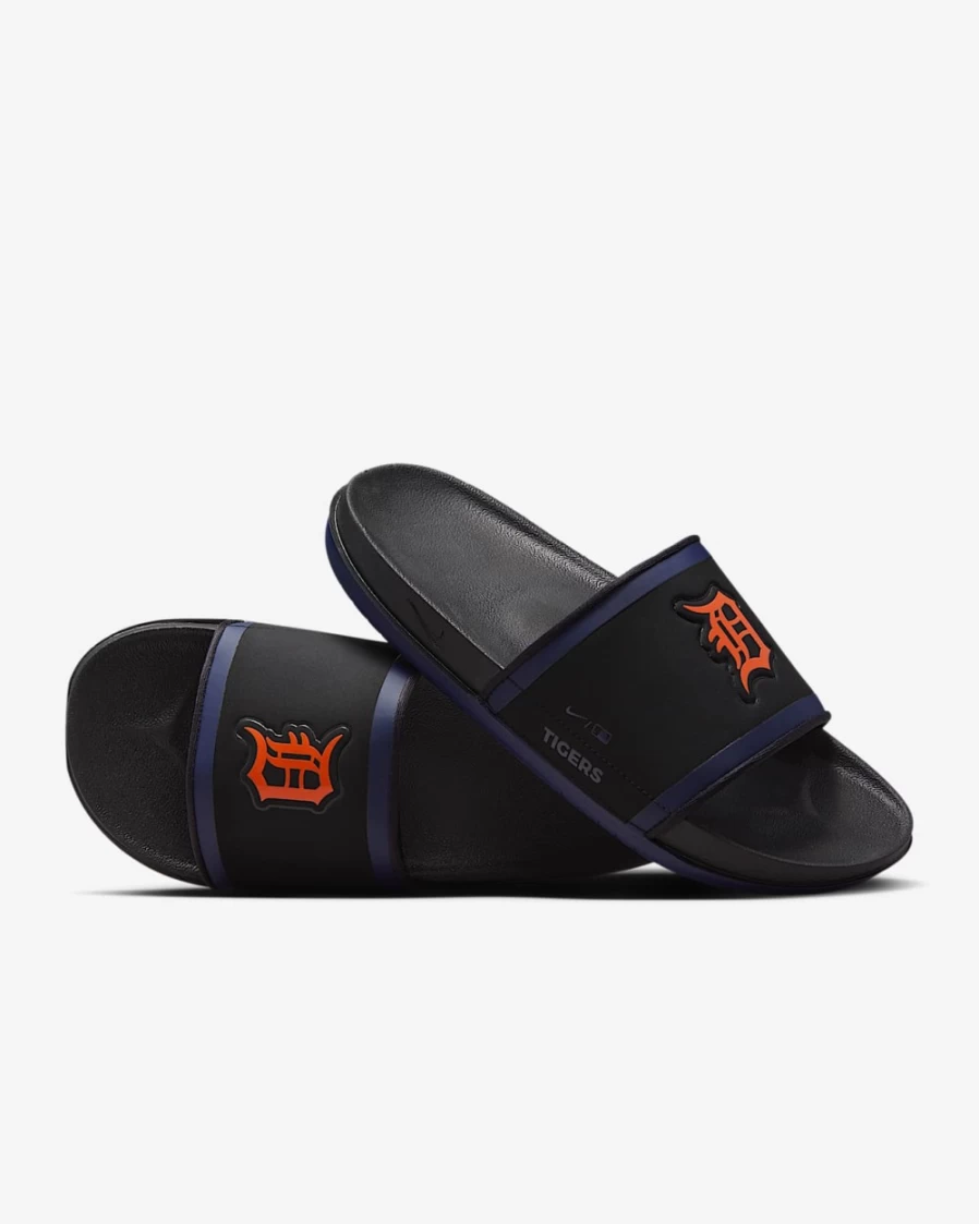Nike Men's Offcourt MLB Detroit Tigers Slide Sandals - Black/College Navy/University Orange