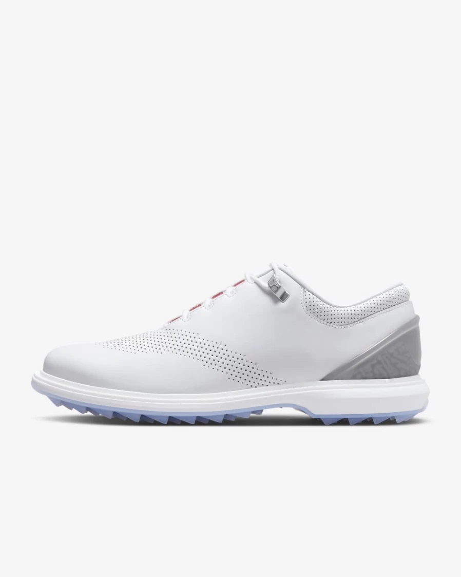 Nike Jordan ADG 4 Men's Golf Shoes - White/Pure Platinum/Fire Red/Black