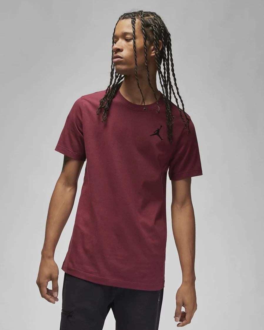 Nike Jordan Jumpman Men's T-Shirt - Cherrywood Red/Black Short-Sleeve Tee