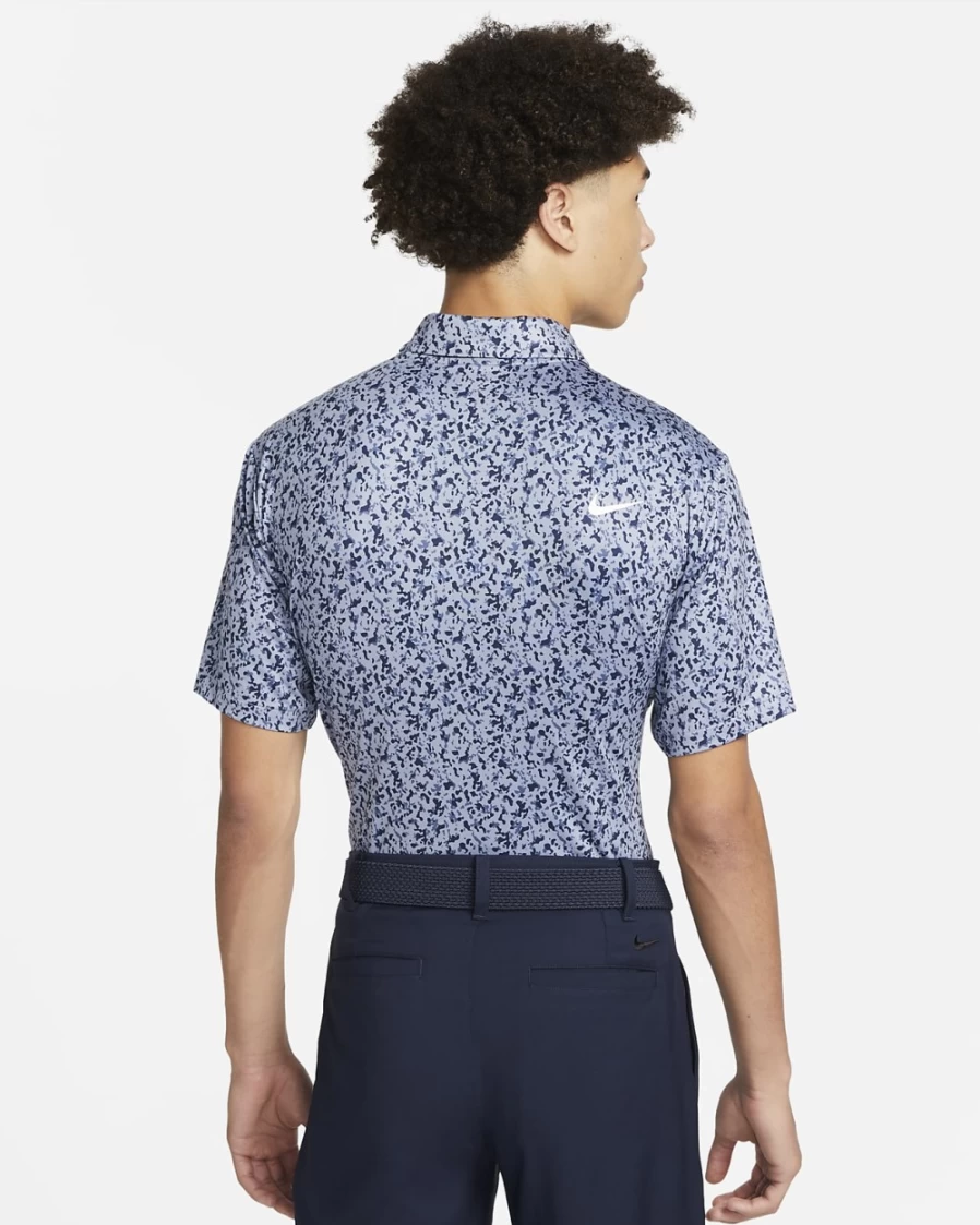 Nike Dri-FIT Tour Men's Golf Polo Shirt - Ashen Slate/White Camo Performance Top