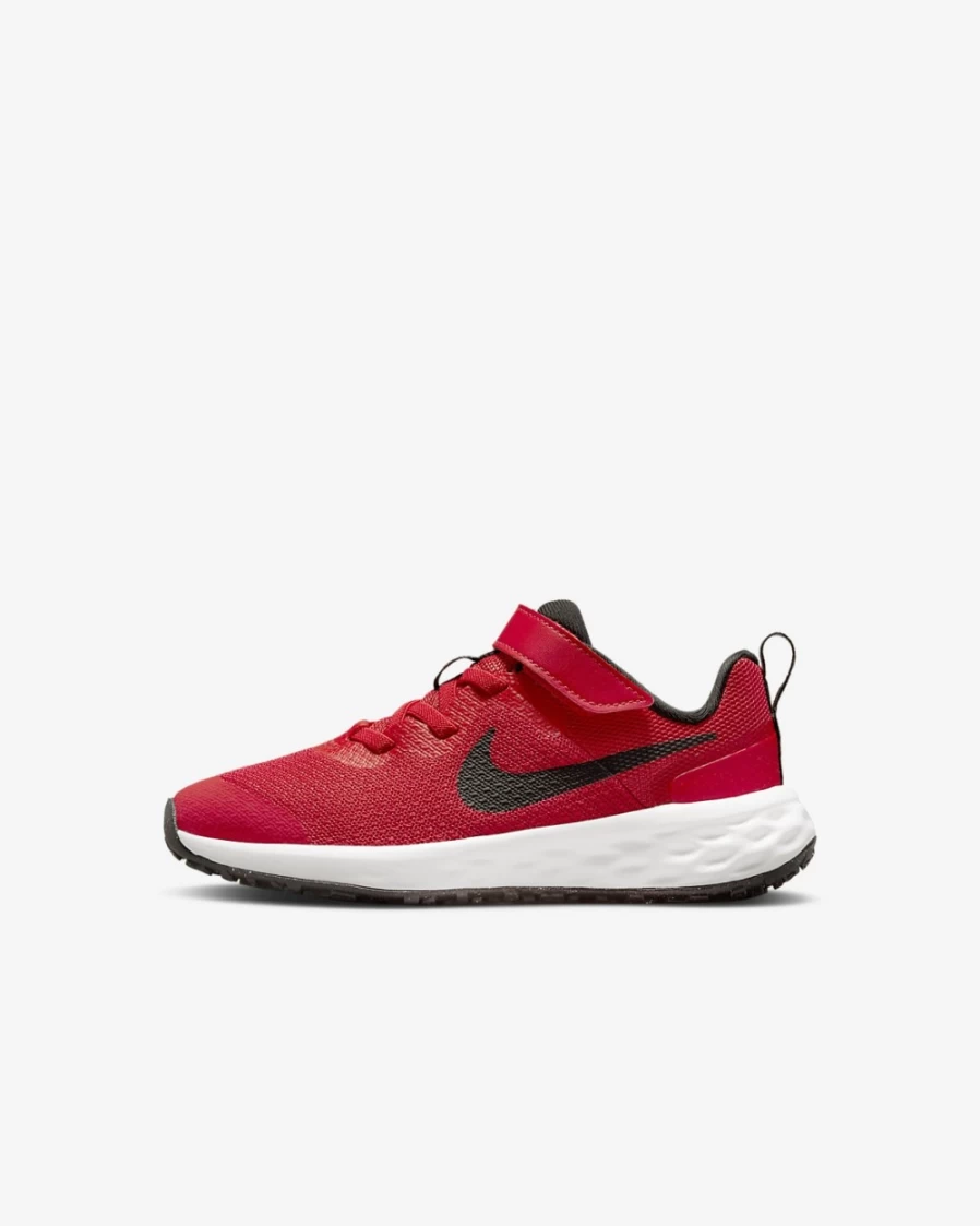 Nike Revolution 6 Little Kids' Running Shoes for Boys & Girls - University Red/Black