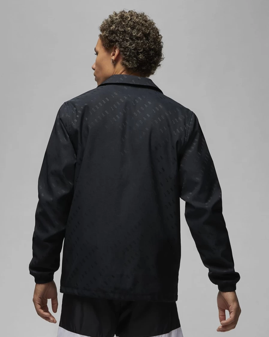 Nike Jordan Essentials Men's Coaches Jacket - Black/Sail