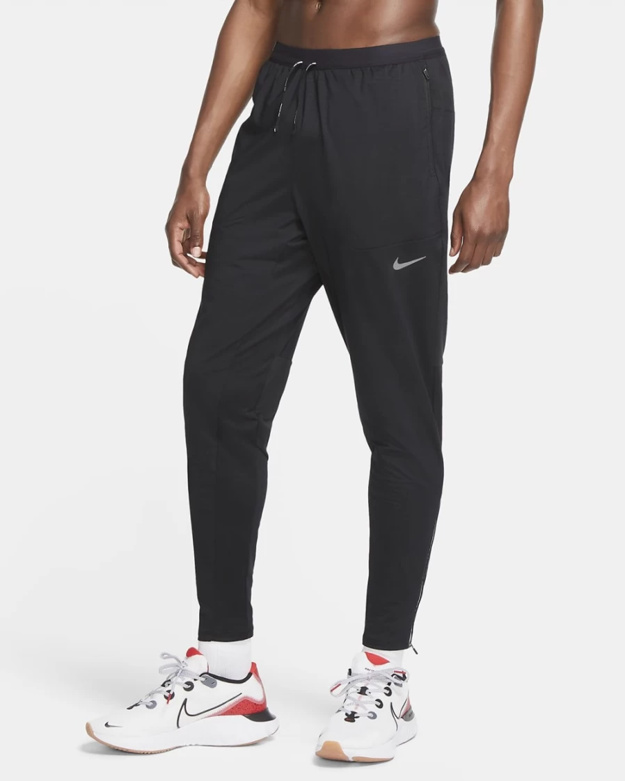 Nike Men's Phenom Elite Black Running Pants - Lightweight Knit Workout Joggers