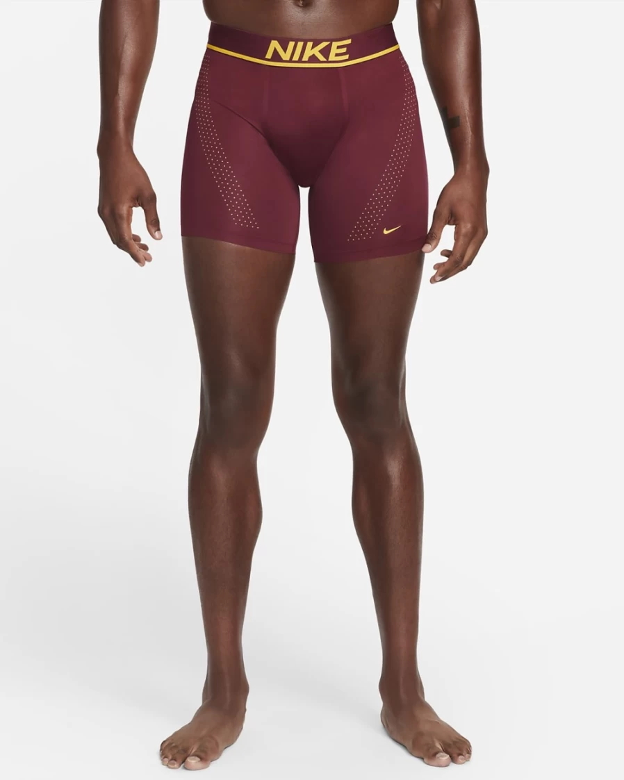 Nike Dri-FIT Elite Micro Men's Boxer Briefs - Dark Beetroot Moisture-Wicking Underwear for Active Men