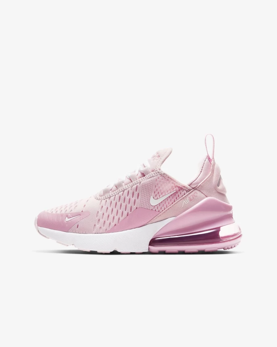 Nike Air Max 270 Big Kids' Shoes for Boys & Girls - Pink Foam/Pink Rise/White
