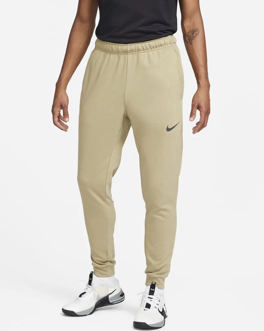 Nike Dri-FIT Men's Tapered Training Pants in Neutral Olive/Black - Lightweight & Moisture-Wicking Workout Trousers