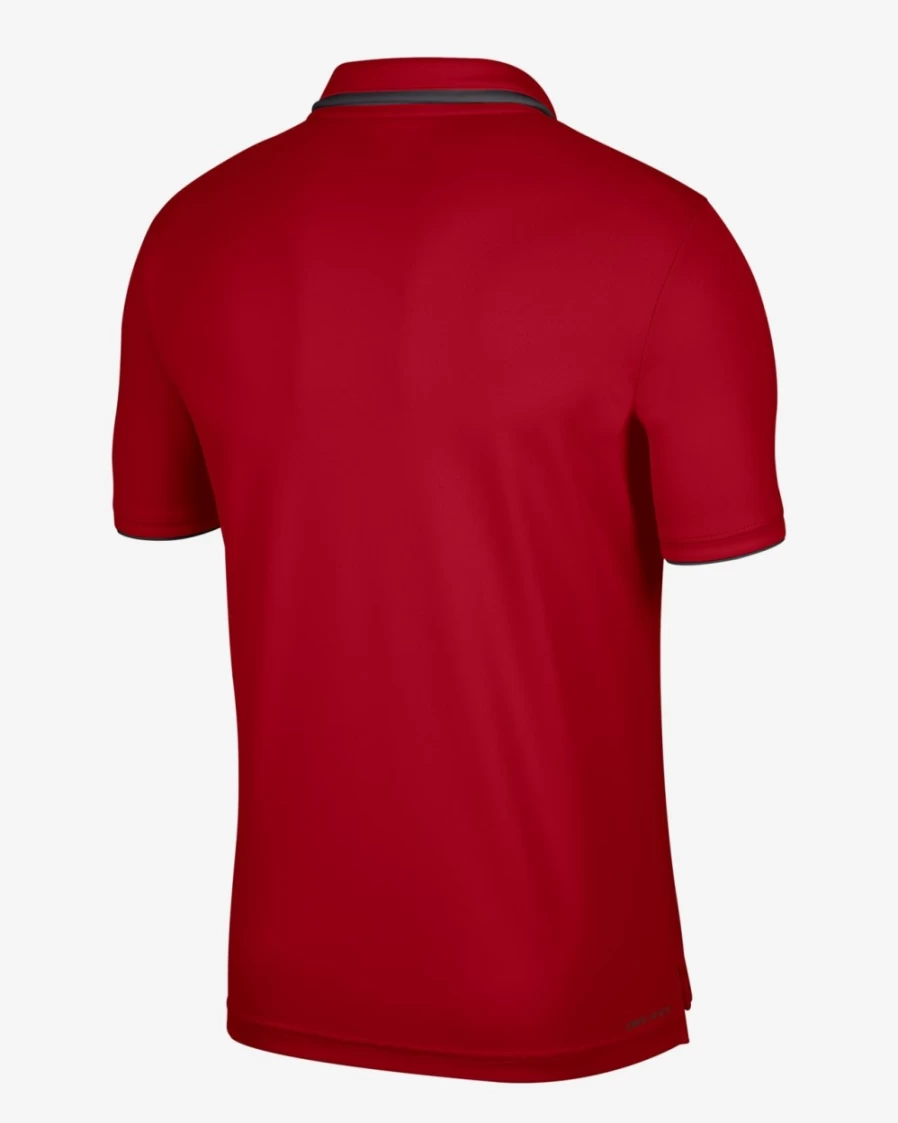 Nike Men's Georgia Dri-FIT Polo Shirt - University Red/Off Noir, Moisture-Wicking Performance Top