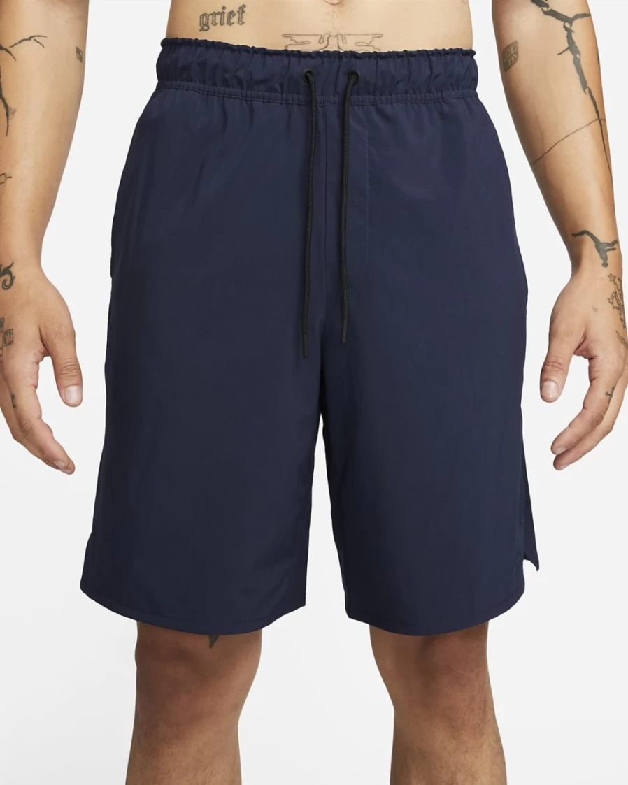 Nike Dri-FIT Unlimited Men's 9" Unlined Versatile Shorts in Obsidian/Black/Obsidian