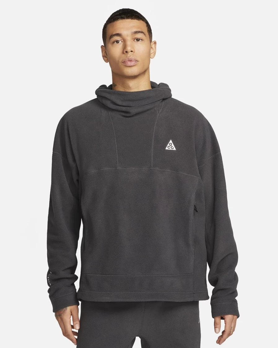 Nike ACG Therma-FIT "Wolf Tree" Men's Hoodie - Anthracite & Summit White Pullover